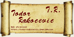 Todor Rakočević vizit kartica